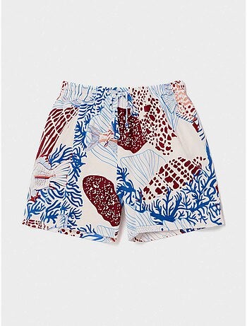 Gedrukte korte broek geïnspireerd door de zeebodem