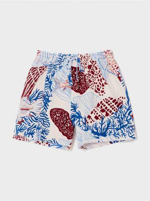 Gedrukte korte broek geïnspireerd door de zeebodem - Kiabi