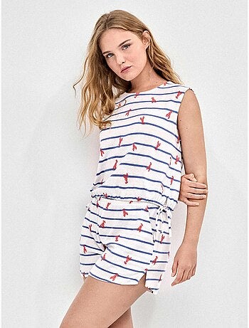Gedrukte kreeften pyjama