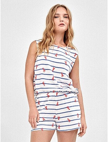 Gedrukte kreeften pyjama