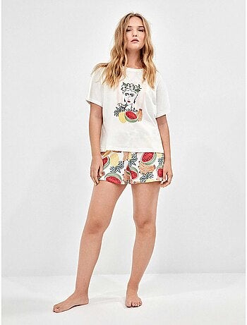 Gedrukte pyjama frida collectie