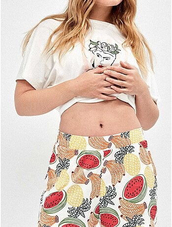 Gedrukte pyjama frida collectie