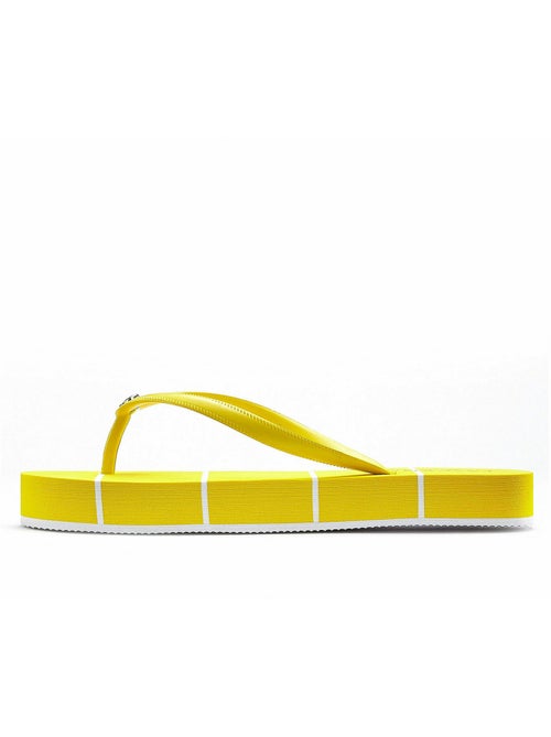 Geel gestreepte strand slippers - Kiabi Geel gestreepte strand slippers - Kiabi