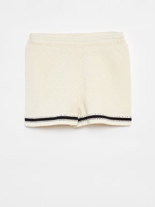 Gehaakte short met voering