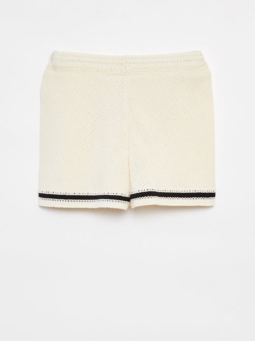 Gehaakte short met voering - Kiabi