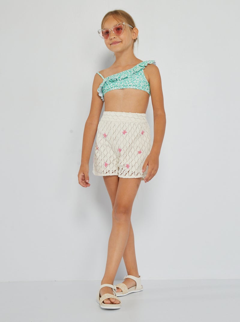 Gehaakte short WIT - Kiabi