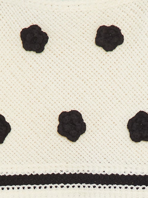 Gehaakte singlet met bloemen - Kiabi