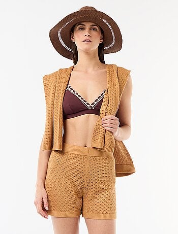 Gehaakte strandshort