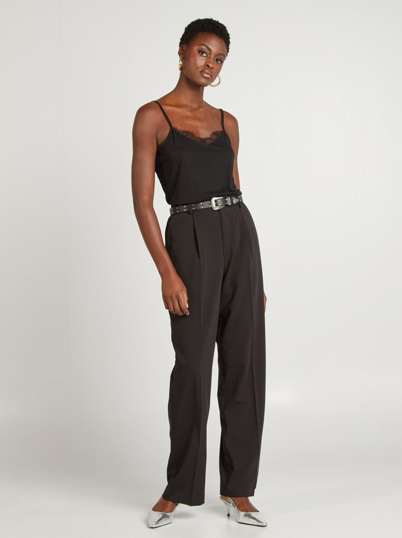 Geklede broek zwart - Kiabi