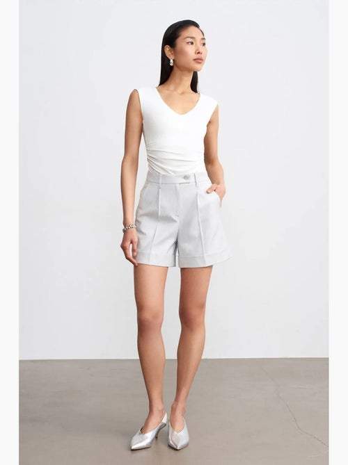 Geklede short met hoge taille dilvin - Kiabi Geklede short met hoge taille dilvin - Kiabi