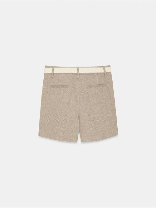 Geklede short met hoge taille en ceintuur dilvin - Kiabi Geklede short met hoge taille en ceintuur dilvin - Kiabi
