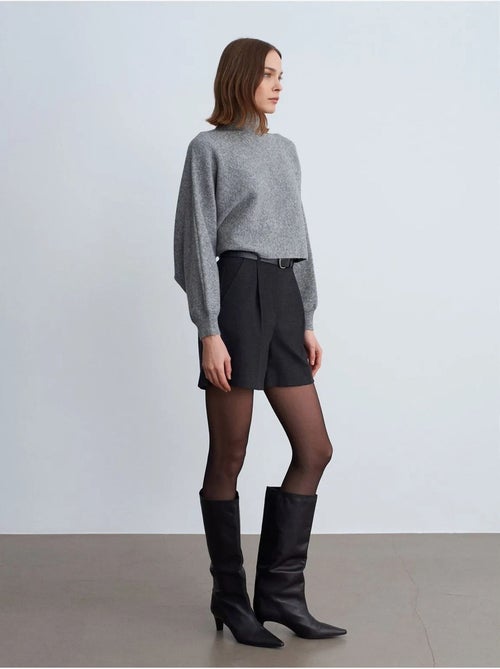 Geklede short met hoge taille en riem dilvin - Kiabi Geklede short met hoge taille en riem dilvin - Kiabi