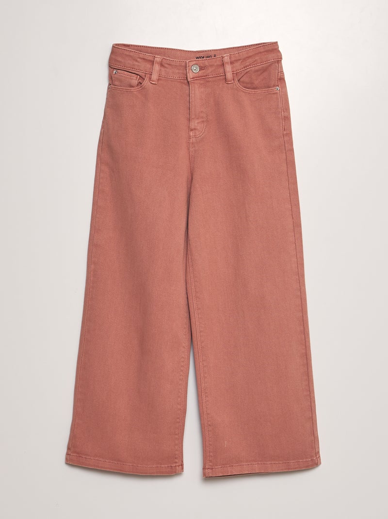 Gekleurde jeans met wijde pijpen - Comfortabel model ROSE - Kiabi