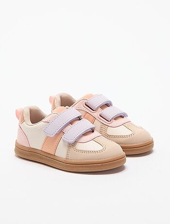 Gekleurde sneakers met klittenband
