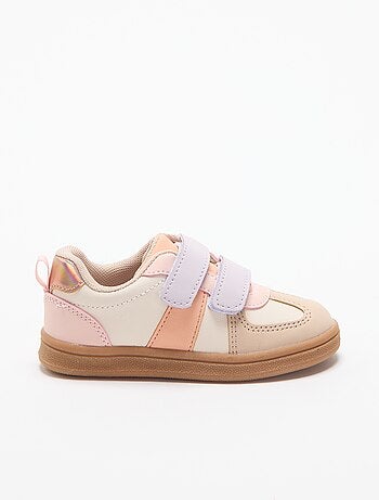 Gekleurde sneakers met klittenband
