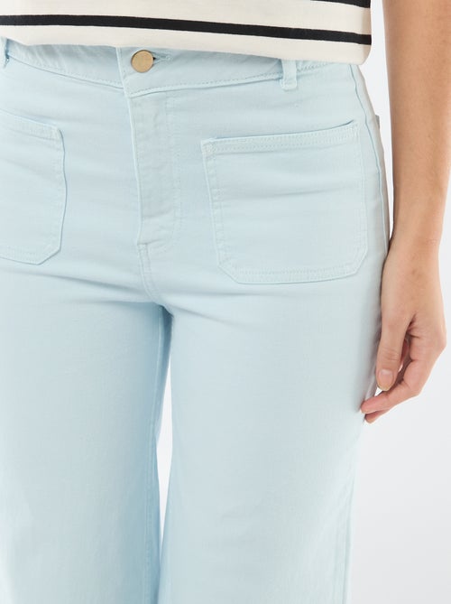 Gekleurde wide leg broek - Kiabi