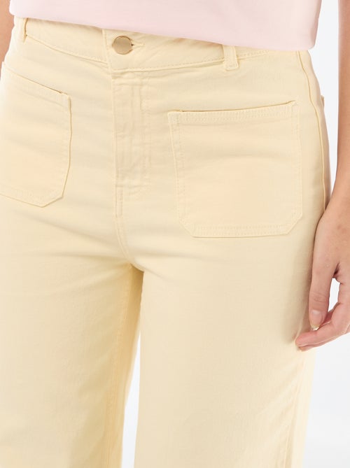 Gekleurde wide leg broek - Kiabi Gekleurde wide leg broek - Kiabi