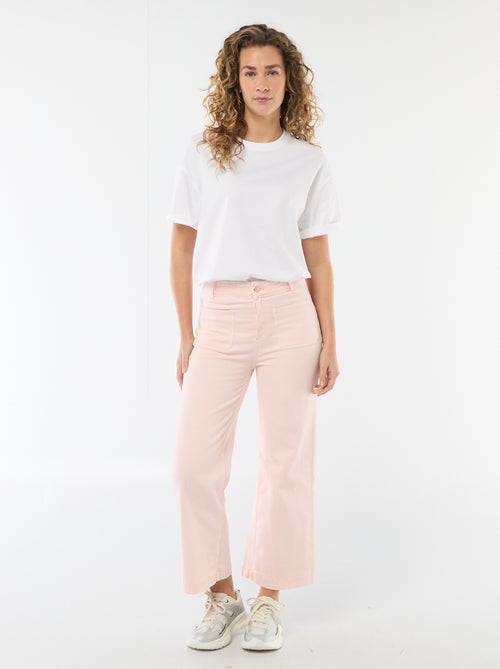 Gekleurde wide leg broek - Kiabi Gekleurde wide leg broek - Kiabi