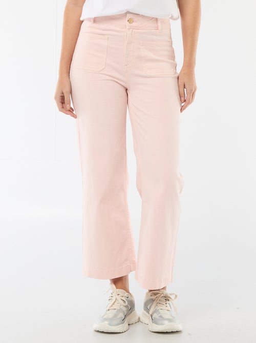 Gekleurde wide leg broek - Kiabi Gekleurde wide leg broek - Kiabi