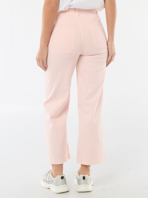Gekleurde wide leg broek - Kiabi Gekleurde wide leg broek - Kiabi
