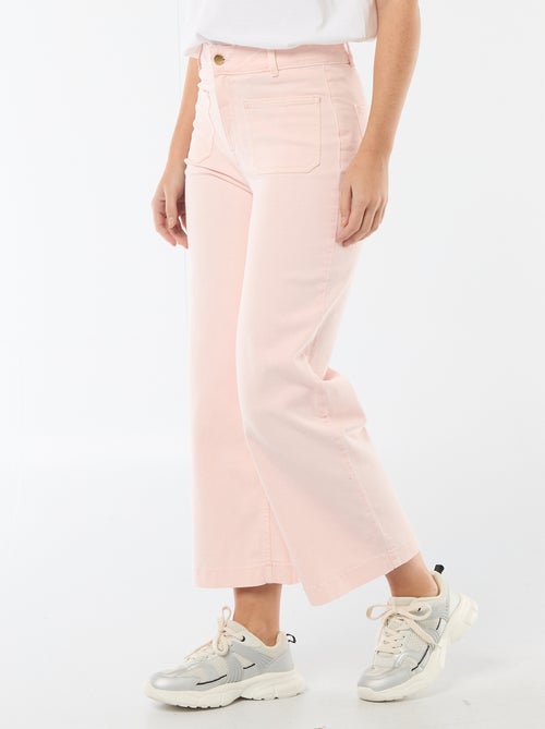 Gekleurde wide leg broek - Kiabi Gekleurde wide leg broek - Kiabi
