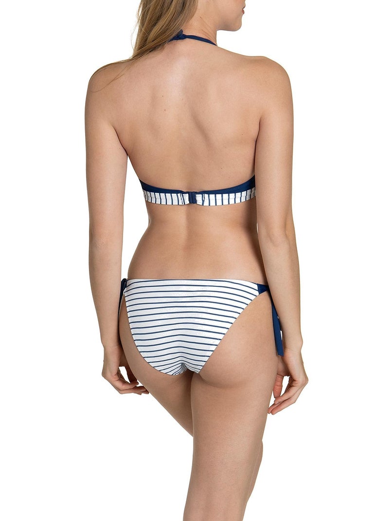 Geknoopt bikinitopje puerto rico Marineblauw - Kiabi