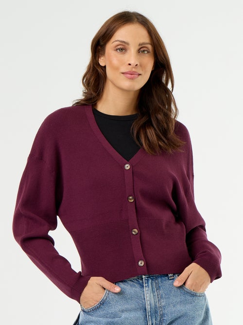 Geknoopt cropped gilet - Kiabi Geknoopt cropped gilet - Kiabi