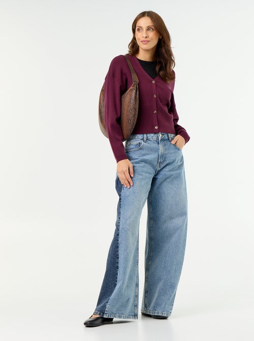 Geknoopt cropped gilet - Kiabi Geknoopt cropped gilet - Kiabi