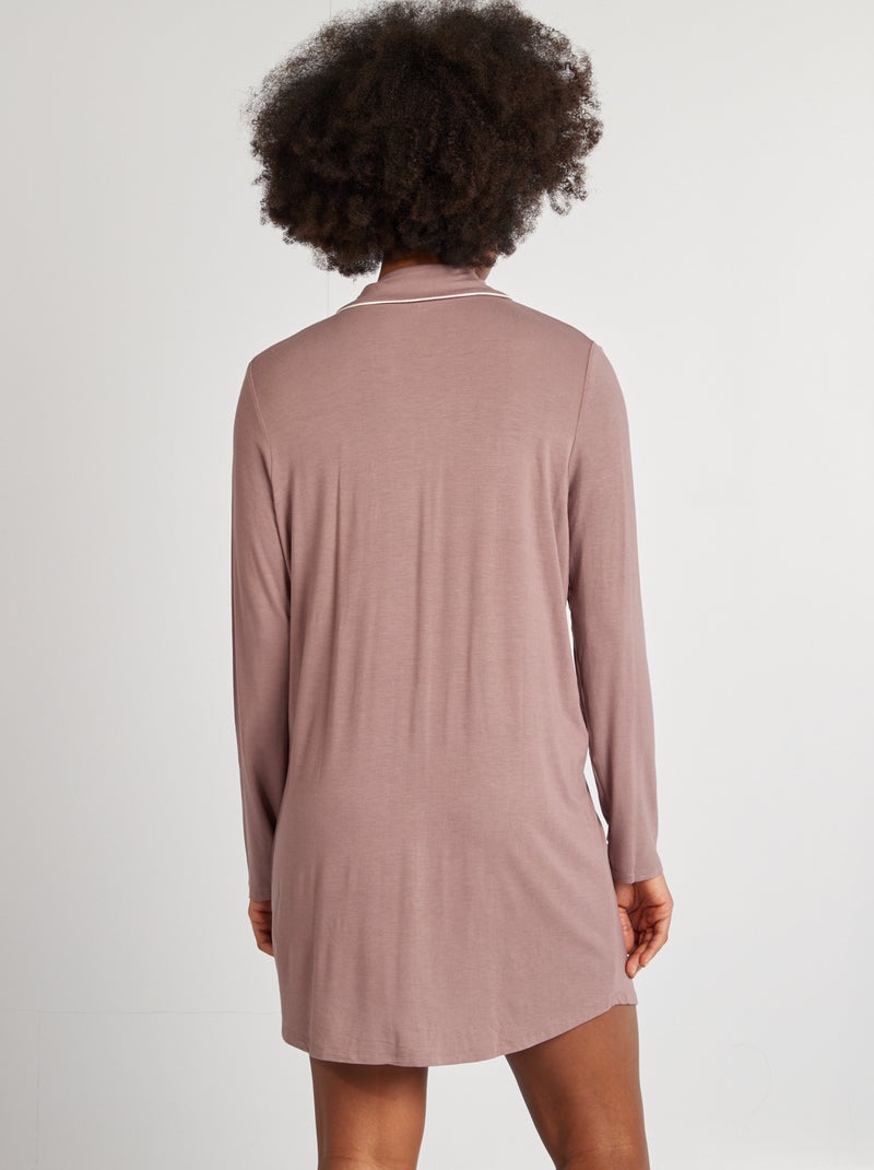 Geknoopt nachthemd PAARS - Kiabi