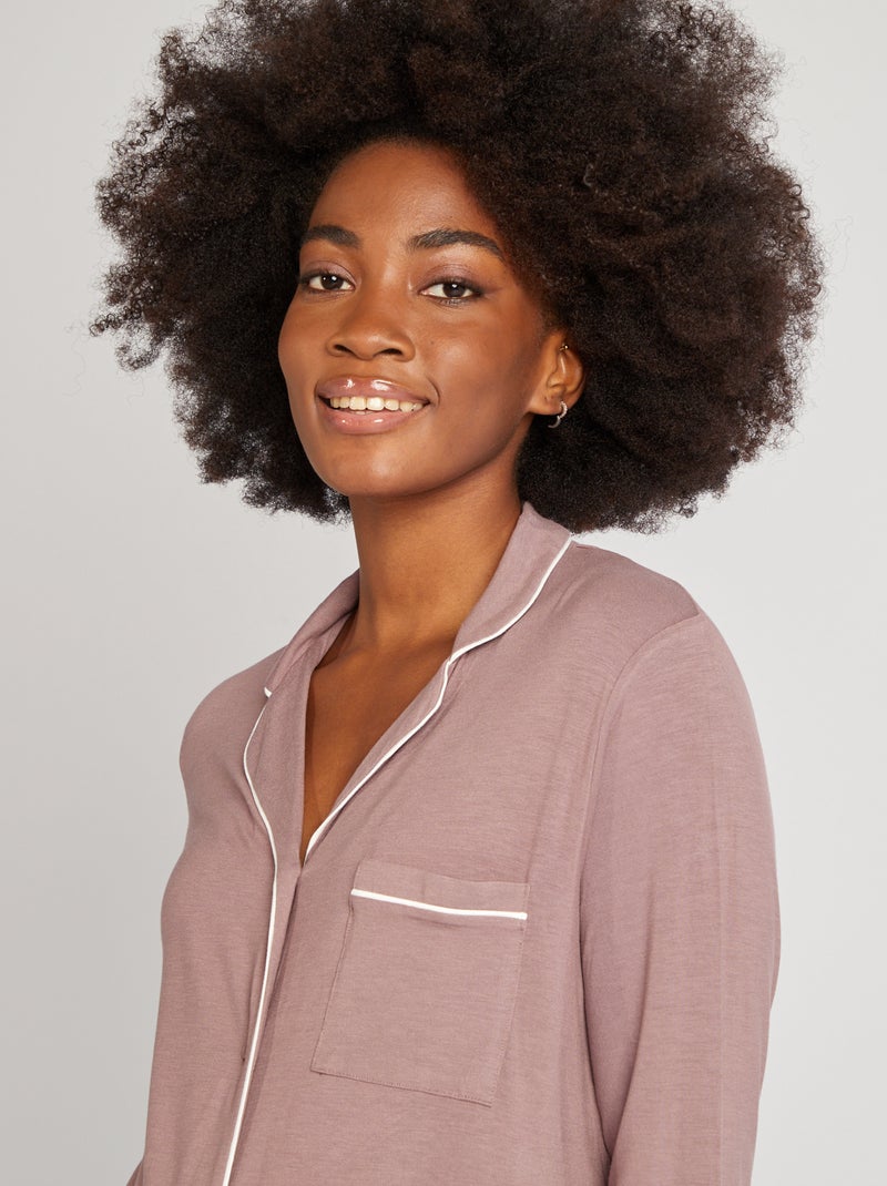 Geknoopt nachthemd PAARS - Kiabi