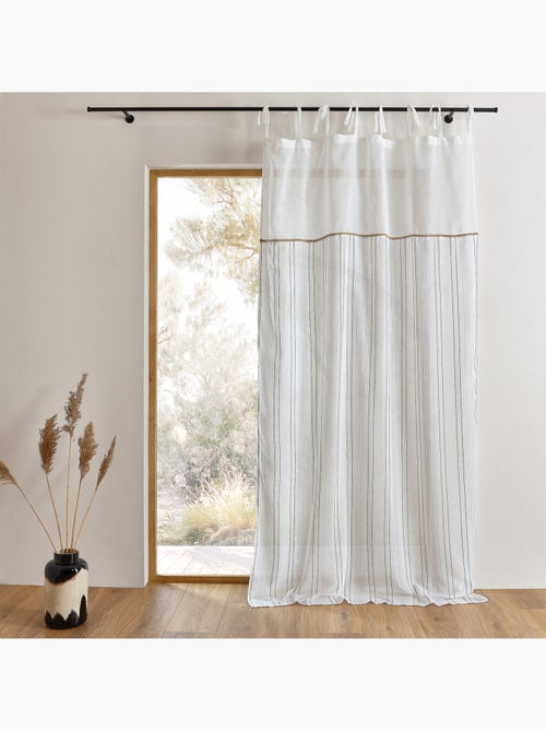 Geknoopt zeefgordijn met jute bekleding en afwerking - Kiabi Geknoopt zeefgordijn met jute bekleding en afwerking - Kiabi