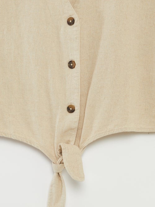 Geknoopte top met V-hals 'JDY' - Kiabi