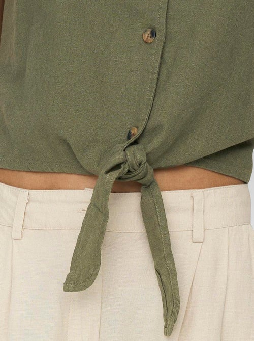 Geknoopte top met V-hals 'JDY' - Kiabi