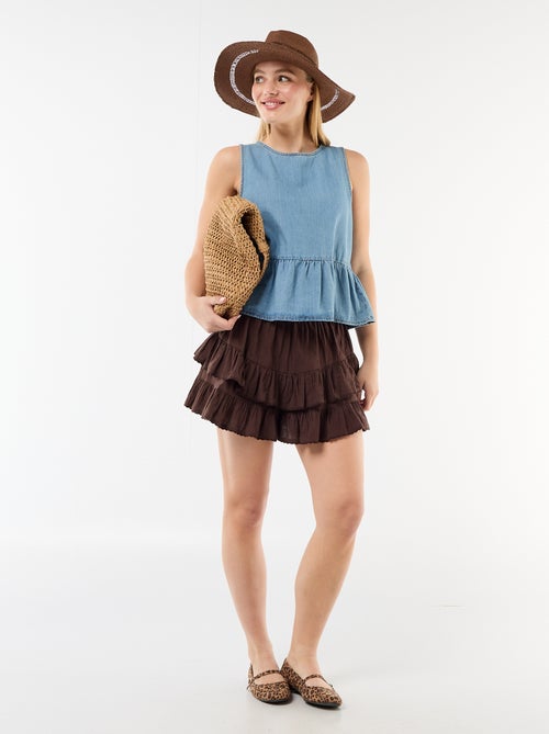 Gelaagde rok met volants - Kiabi