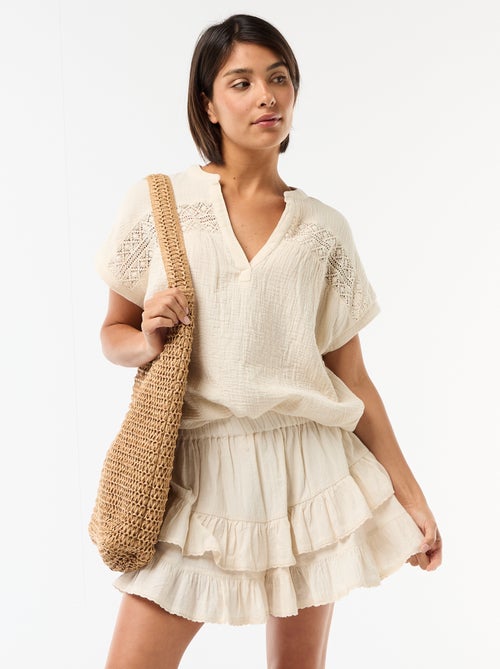 Gelaagde rok met volants - Kiabi