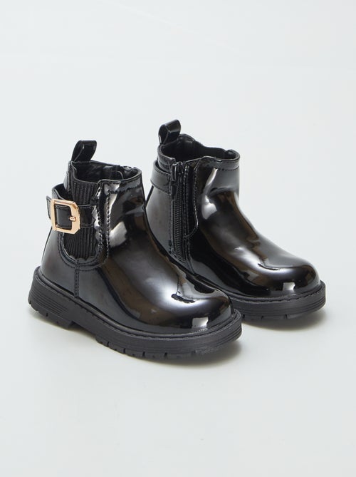 Gelakte Chelsea boots - Kiabi