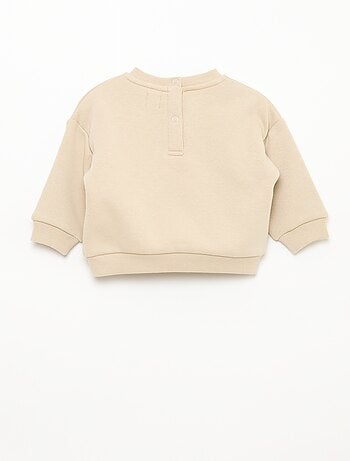 Gemêleerde sweater met zachte velours binnenkant