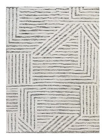 Geometrisch decoratief katoenen vloerkleed