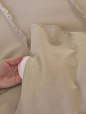 Geometrisch getuft gewassen katoenen bedlinnenset
