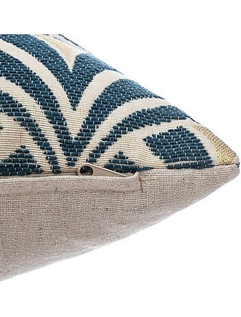 Geometrische chenille kussenhoes