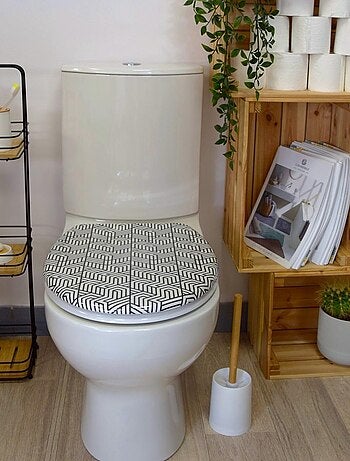 Geometrische thermohardende toiletbril