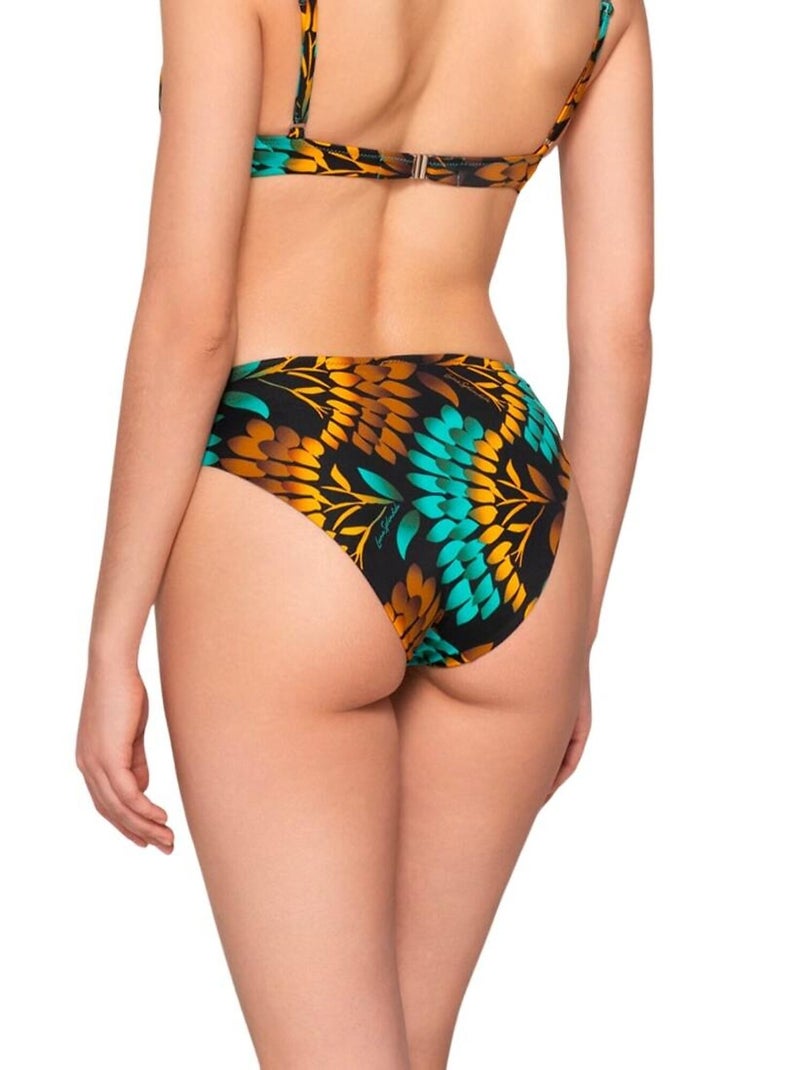 Geplooid bikinitopje 5cm emerald Multicolor - Kiabi