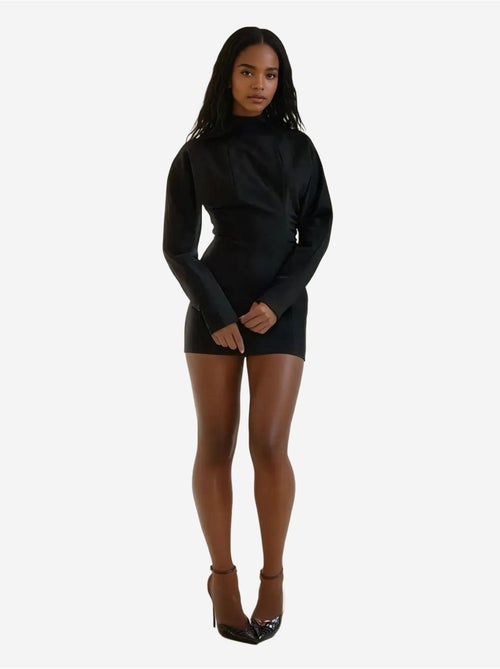 Geplooide bodyconjurk met vleermuismouwen hiccup - Kiabi