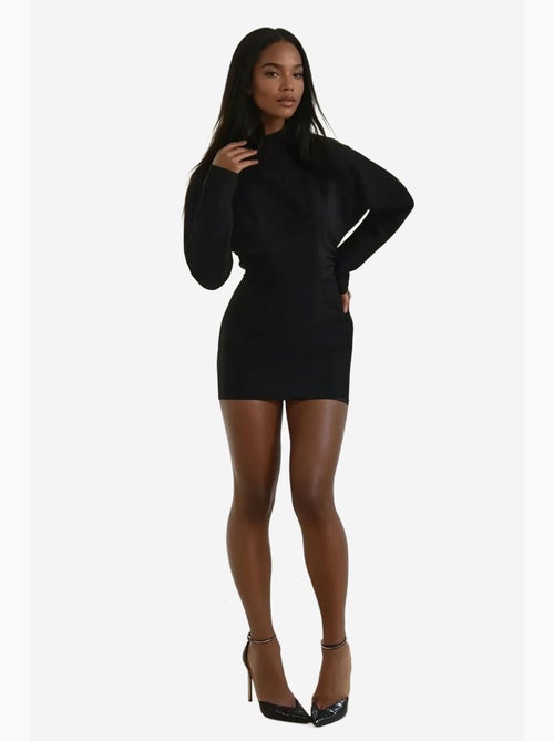 Geplooide bodyconjurk met vleermuismouwen hiccup - Kiabi