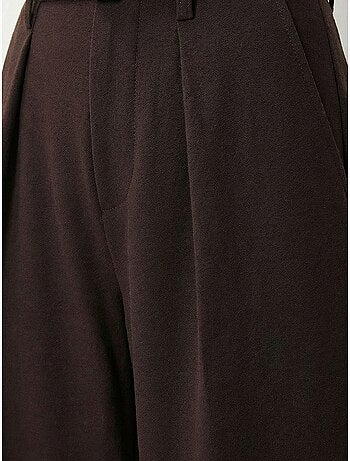 Geplooide broek met riem en wijde pijpen istanbul