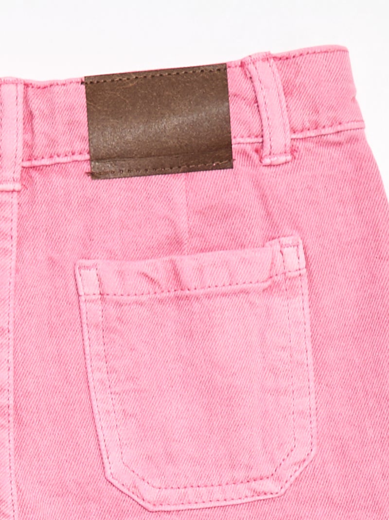 Geplooide skort van spijkerstof Rose - Kiabi