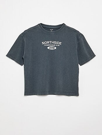 Geprint T-shirt met korte mouwen
