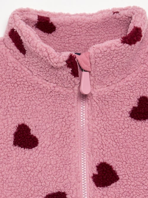 Geprinte fleece - gemakkelijk aan te trekken collectie - Kiabi