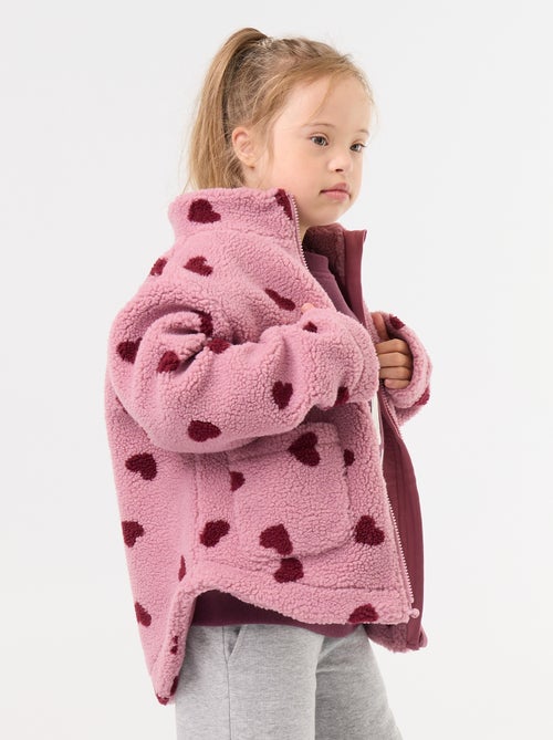 Geprinte fleece - gemakkelijk aan te trekken collectie - Kiabi