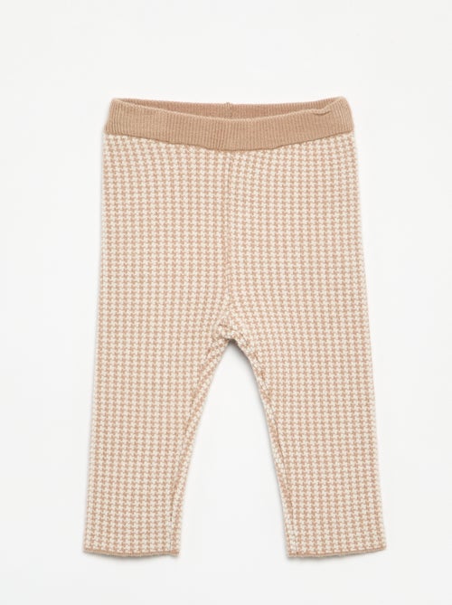 Geprinte legging van compact breisel - Kiabi